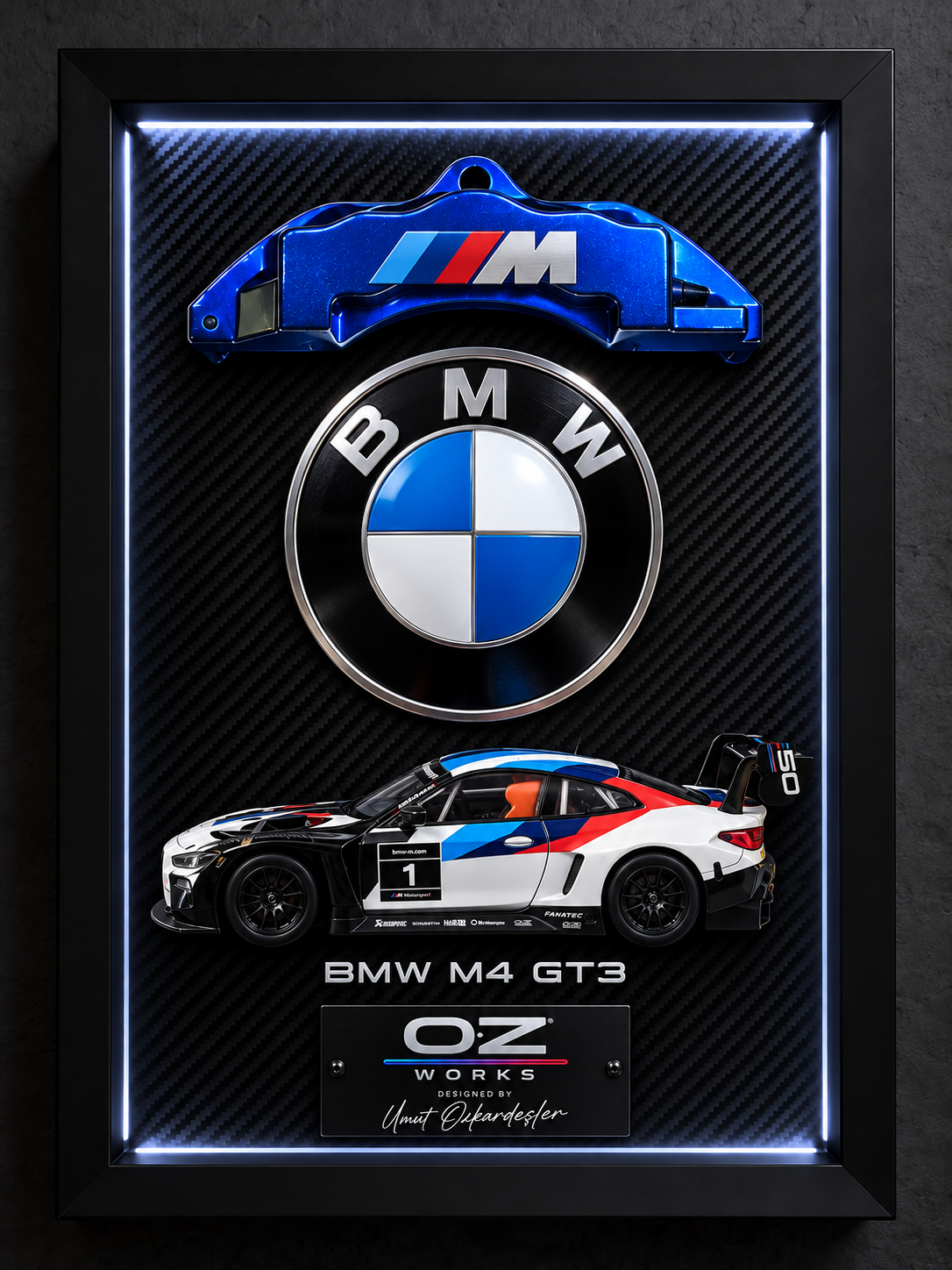 BMW M4 GT3 Çerçeveli Model Tablo