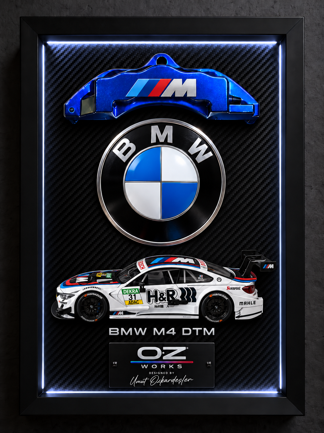 BMW M4 DTM Çerçeveli Model Tablo