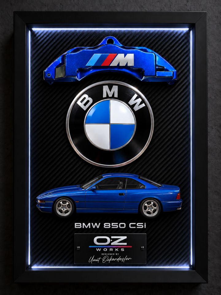 BMW 850 CSi E31 Çerçeveli Model Tablo