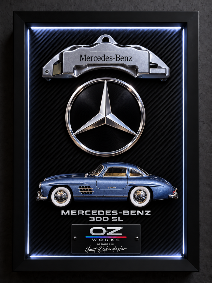 Mercedes-Benz 300 SL Çerçeveli Model Tablo