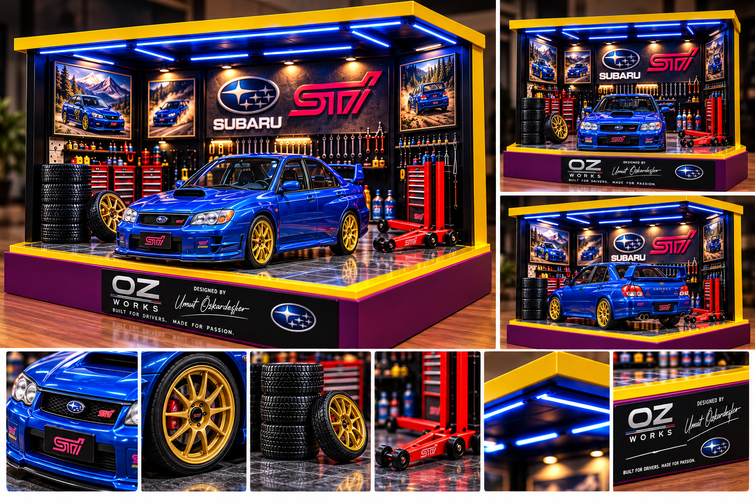 Subaru Impreza WRX STI 2006 Garaj Diorama
