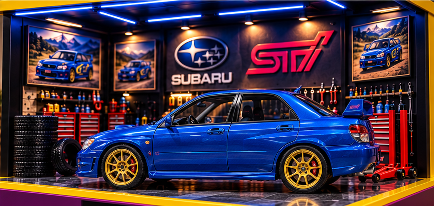 Subaru Impreza WRX STI 2006 Garaj Diorama