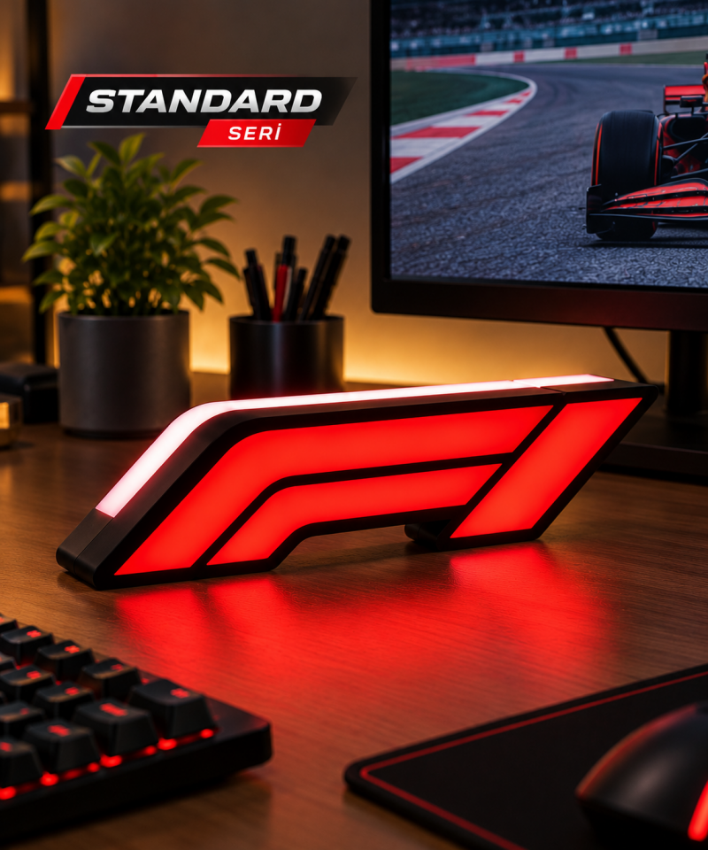 Formula 1 LED Logo – Standart Seri | 25 cm