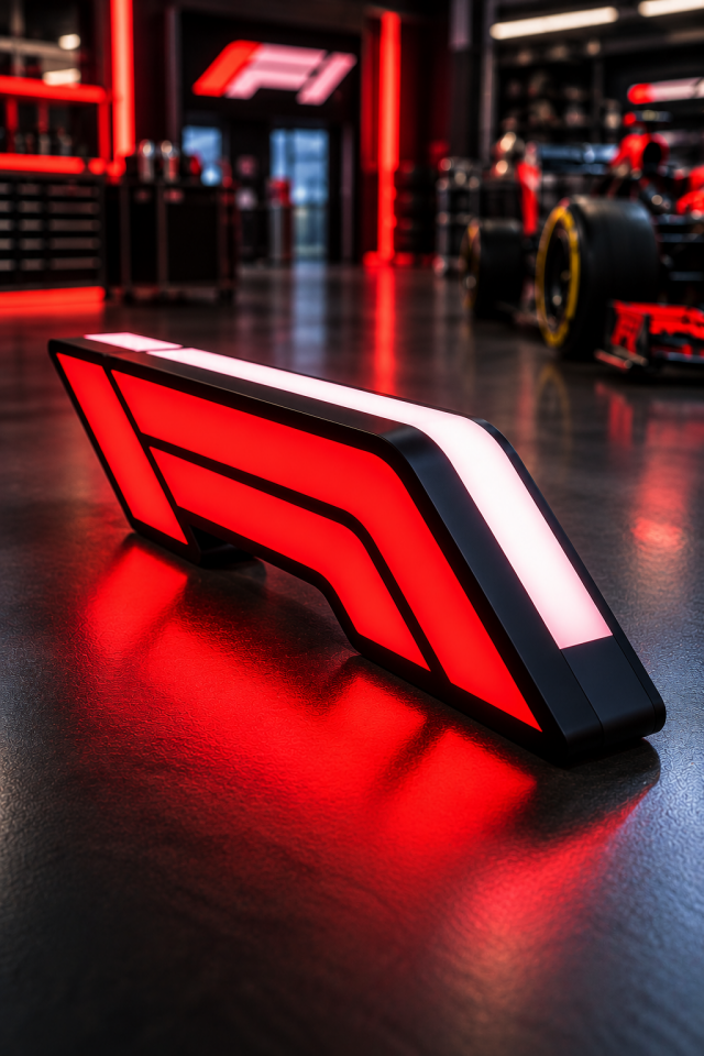 Formula 1 LED Logo – Özel Seri | 25 cm