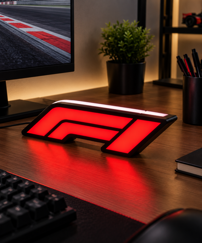 Formula 1 LED Logo – Dekoratif LED Aydınlatma