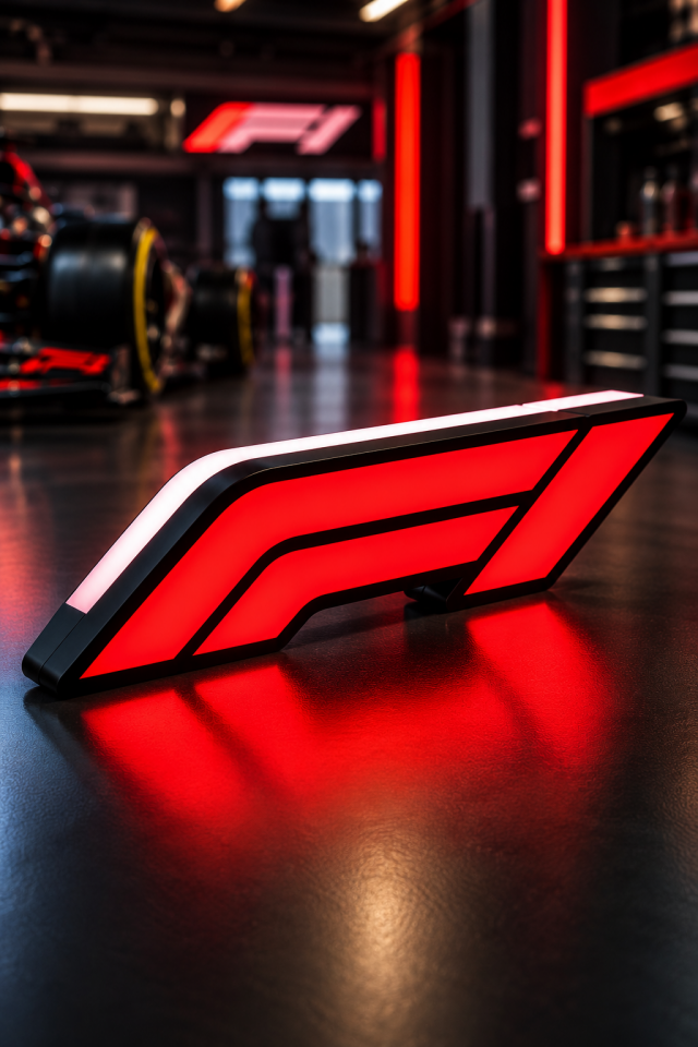 Formula 1 LED Logo – Dekoratif LED Aydınlatma