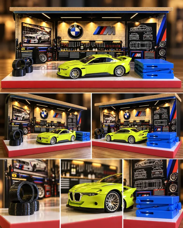 BMW M Performance Garaj Dioraması – Özel Tasarım Model Araç Sergileme