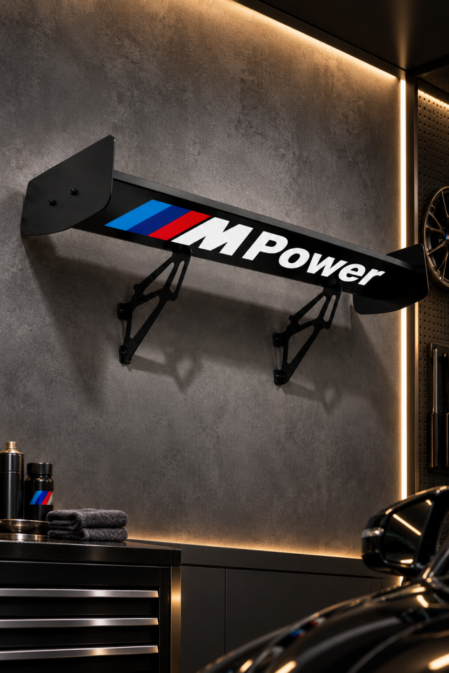 BMW M Power Spoiler Duvar Rafı | OZWORKS