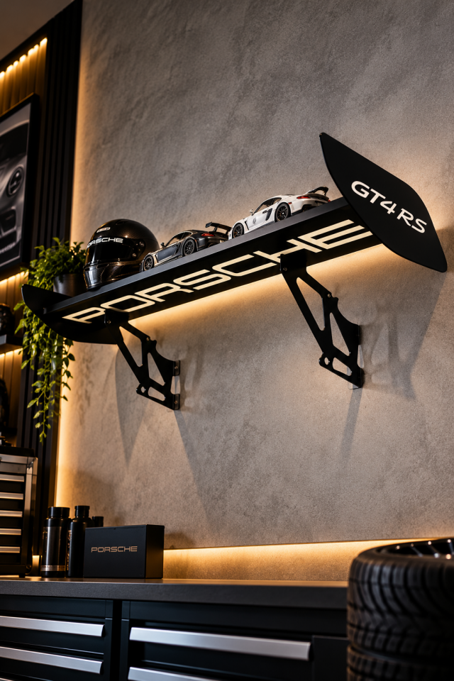 Porsche 911 GT4 RS Spoiler Duvar Rafı | OZWORKS