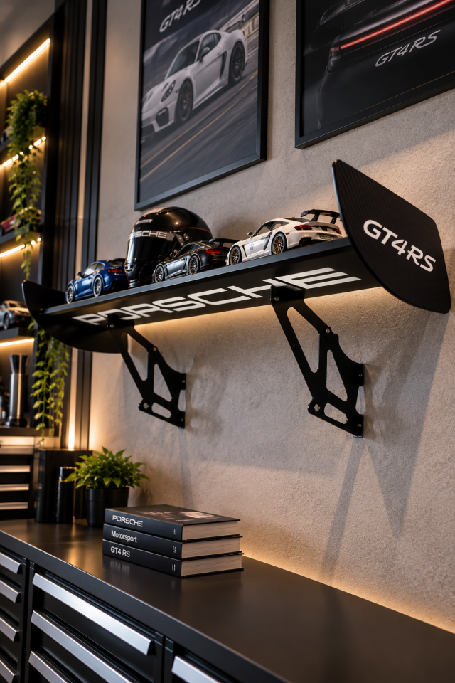 Porsche 911 GT4 RS Spoiler Duvar Rafı | OZWORKS