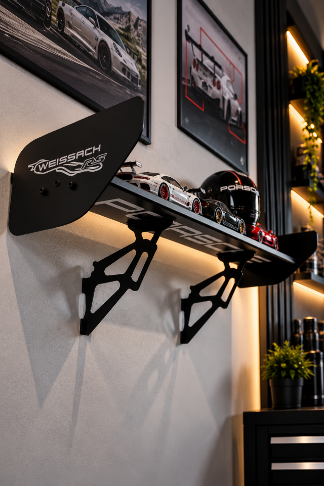 Porsche Weissach RS Spoiler Duvar Rafı | OZWORKS