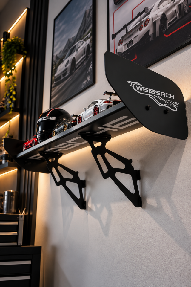 Porsche Weissach RS Spoiler Duvar Rafı | OZWORKS