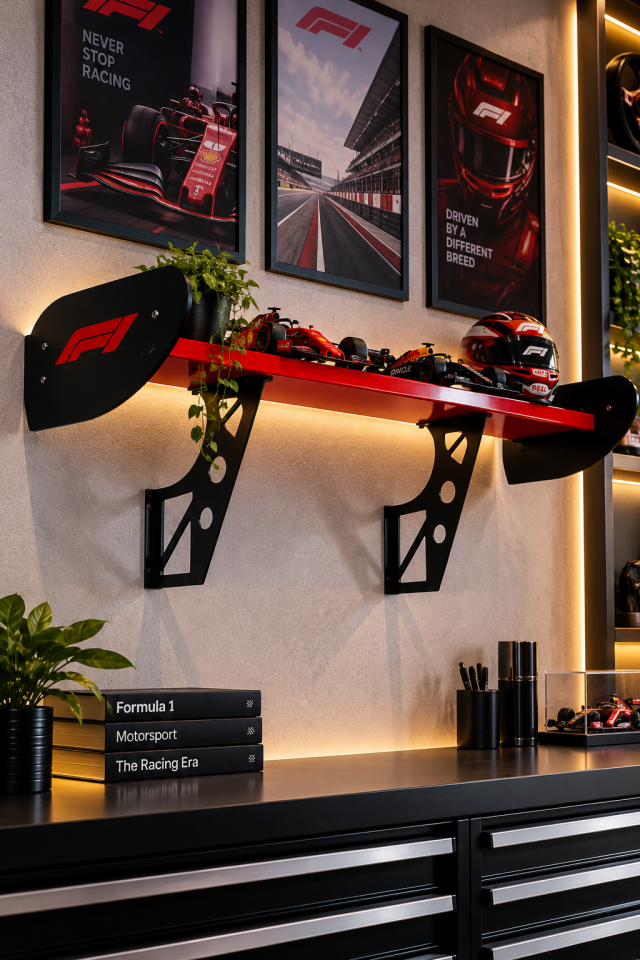Formula 1 Spoiler Duvar Rafı | OZWORKS
