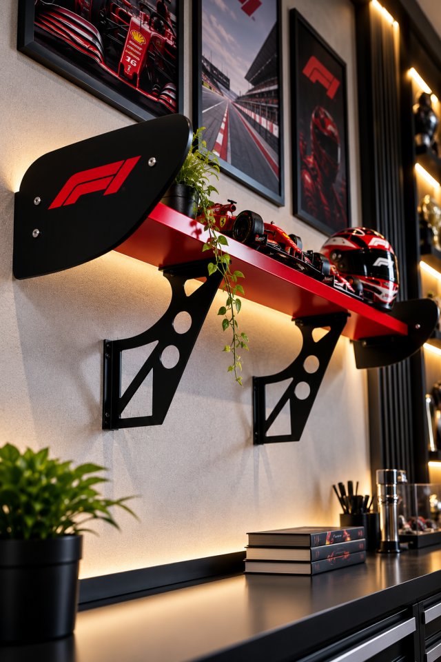 Formula 1 Spoiler Duvar Rafı | OZWORKS