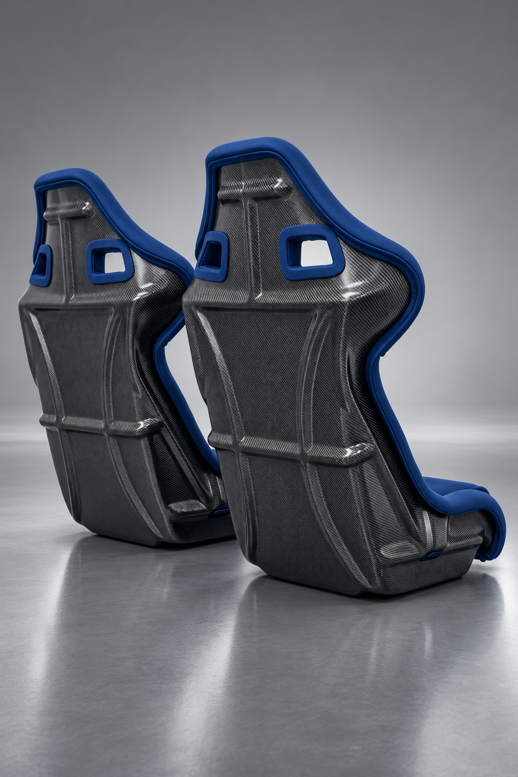 Ferrari F40 Carbon Fiber Seats – Bespoke Premium Seat Set by OZWORKS Deep Navy Blue
