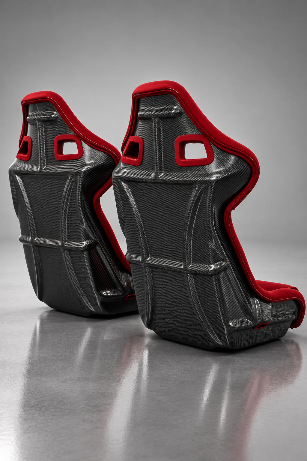 Ferrari F40 Carbon Fiber Seats – Bespoke Premium Seat Set by OZWORKS Racing Red